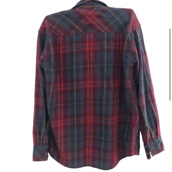 Aritzia TNA Plaid Flannel Boyfriend Fit Size Small - Picture 2 of 9